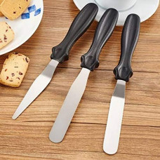 Deals and Offers on - Leawall Cake Palette Knife | Steel Icing Spatula| Cake Knife | Cream Icing Frosting Spatula | Baking Kitchen Pastry Cake Decoration Tool (3 Pieces Set) Deals, Discounts & Offers on - Leawall Cake Palette Knife | Steel Icing Spatula| Cake Knife | Cream Icing Frosting Spatula | Baking Kitchen Pastry Cake Decoration Tool (3 Pieces Set)