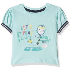 Deals, Discounts & Offers on Baby Care - MINI KLUB Baby Girls Regular Fit Puff Sleeve Knit Top
