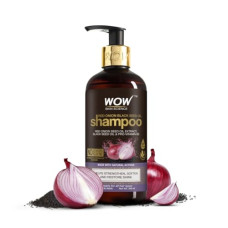Deals, Discounts & Offers on  - WOW Skin Science Red Onion Black Seed Oil Shampoo with Red Onion Seed Oil Extract, Black Seed Oil & Pro-Vitamin B5 | Controls Hair fall | Sulphate & Paraben Free | For Men & Women - 300ml