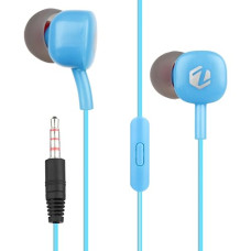 Deals, Discounts & Offers on Headphones - ZEBSTER Dude Stereo Earphone with 10Mm Driver,in-Line Mic,Tangle Free Cable,Deep Bass(Blue),in-Ear,Wired