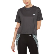Deals, Discounts & Offers on Women - Clovia Women's Comfort Fit Active T-Shirt in Grey