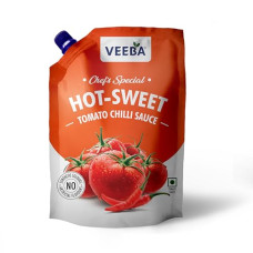 Deals and Offers on - Veeba Hotsweet Tomato Chilli Sauce Chef's Special (450G) I Perfect Blend of Tomatoes & Chillies I Non-GMO I No Synthetic Colours or Artificial Flavours I Vegan I 100% Vegetarian Deals, Discounts & Offers on - Veeba Hotsweet Tomato Chilli Sauce Chef's Special (450G) I Perfect Blend of Tomatoes & Chillies I Non-GMO I No Synthetic Colours or Artificial Flavours I Vegan I 100% Vegetarian