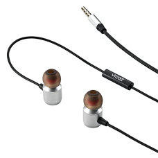 Deals, Discounts & Offers on Headphones - Vibez VBW01 Storm Wired Earphones with Mic|Wired Earphones|Wired in-Ear Headphones with HD Sound|Tangle Free Cable, Comfort in-Ear Fit (1 Year Warranty, Black)