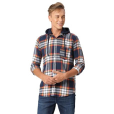 Deals, Discounts & Offers on Men - Pepe Jeans Men's Camo Shiruku Twill Checks Shirt with Hood
