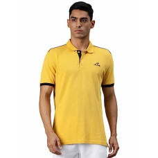 Deals, Discounts & Offers on Men - ALCiS Men Yellow Polo Collar T-Shirt