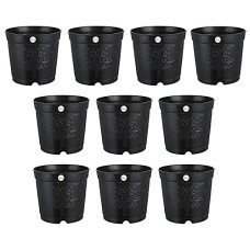 Deals and Offers on - Kriti Kalash Nursery Seedlings Plastic Pots (6-inch, Black) -10 Pieces Deals, Discounts & Offers on - Kriti Kalash Nursery Seedlings Plastic Pots (6-inch, Black) -10 Pieces