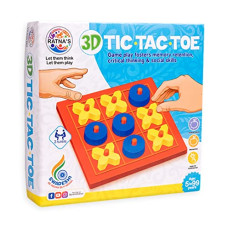 Deals, Discounts & Offers on Toys & Games - Ratna's 3D Tic Tac Toe Classic Mind Challenging Cross & Zero Family Board Game
