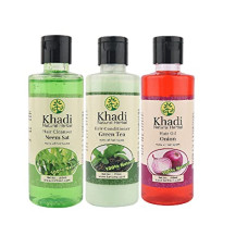 Deals and Offers on - Hair Care Combo Of Neem Sat Shampoo ll Green Tea Conditioner With Onion Hair Oil For Hair Growth And Hair Fall Control Pack Of 3 Deals, Discounts & Offers on - Hair Care Combo Of Neem Sat Shampoo ll Green Tea Conditioner With Onion Hair Oil For Hair Growth And Hair Fall Control Pack Of 3