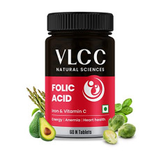 Deals and Offers on - VLCC Natural Science Folic Acid with Iron, Zinc & Vitamin C Deals, Discounts & Offers on - VLCC Natural Science Folic Acid with Iron, Zinc & Vitamin C