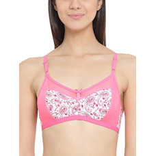 Deals, Discounts & Offers on Women - Clovia Women's Cotton Non-Padded Non-Wired Printed Bra with Powernet