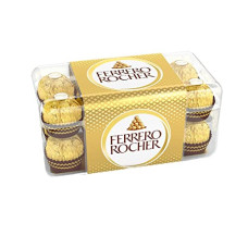 Deals, Discounts & Offers on  - Ferrero Rocher, Exquisite Hazelnut and Milk Chocolate Premium Gift Box, 16 pieces (200 g)
