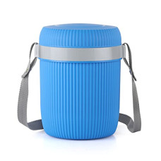 Deals and Offers on - CELLO Wow Lunch Box with Inner Stainless Steel, 2 Units, Blue Deals, Discounts & Offers on - CELLO Wow Lunch Box with Inner Stainless Steel, 2 Units, Blue