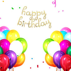 Deals and Offers on - Crackles Cursive Foil Letters Handwriting Design Script happy birthday Foil Balloon (Gold) Deals, Discounts & Offers on - Crackles Cursive Foil Letters Handwriting Design Script happy birthday Foil Balloon (Gold)