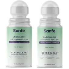 Deals, Discounts & Offers on  - Sanfe Underarm Lightening Roll On | Lightens & Removes Pigmentation | Treats ingrown Deodorant Roll-on - For Men & Women(50 ml, Pack of 2)
