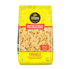 Deals and Offers on - DiSano Pastalicious 100% Durum Wheat Farfalle Pasta, 500g Deals, Discounts & Offers on - DiSano Pastalicious 100% Durum Wheat Farfalle Pasta, 500g