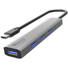 Deals and Offers on - Quantum Type C to 4X USB 3.1 High Speed Ports Hub with Slim Aluminium Body Deals, Discounts & Offers on - Quantum Type C to 4X USB 3.1 High Speed Ports Hub with Slim Aluminium Body