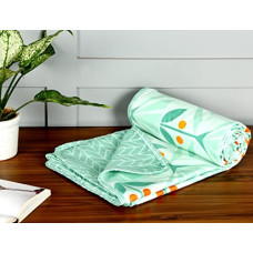 Deals and Offers on - BSB HOME Pure Cotton 120 GSM Reversible Soft Lightweight Printed Single Bed Blanket/AC Dohar/Skin Friendly Dohar-152 x 225 cm-Light Green Deals, Discounts & Offers on - BSB HOME Pure Cotton 120 GSM Reversible Soft Lightweight Printed Single Bed Blanket/AC Dohar/Skin Friendly Dohar-152 x 225 cm-Light Green