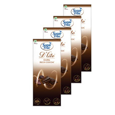 Deals and Offers on - Sugar Free D'lite Rich Cocoa Dark Chocolate Bar, 80g (Pack of 4) Deals, Discounts & Offers on - Sugar Free D'lite Rich Cocoa Dark Chocolate Bar, 80g (Pack of 4)