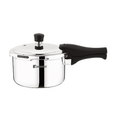Deals, Discounts & Offers on Cookware - Bergner Trimax Stainless Steel Outer-Lid Pressure Cooker, Capacity 1.5 Litres, Durable Triply Construction, Easy and Secure Locking, Silicone Gasket