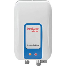 Deals, Discounts & Offers on Home Appliances - Hindware 3 L Storage Water Geyser (Immedio, White & Blue)