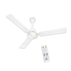 Deals, Discounts & Offers on  - Havells Glaze Decorative BLDC 1200mm Energy Saving with Remote Control 5 Star Ceiling Fan (White, Pack of 1)