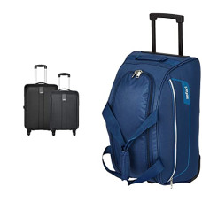 Deals and Offers on - Safari Thorium Sharp Anti-Scratch Combo Set of 2 Small, Medium Polycarbonate Check-in 4 Wheel Hard Suitcase Deals, Discounts & Offers on - Safari Thorium Sharp Anti-Scratch Combo Set of 2 Small, Medium Polycarbonate Check-in 4 Wheel Hard Suitcase