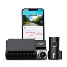 Deals, Discounts & Offers on  - Qubo Car Dash Camera Pro 3K from Hero Group | Made in India | Front QHD Rear FHD Resolution | 140 View | 3.2