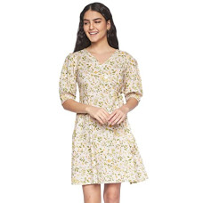 Deals, Discounts & Offers on Women - AND Women's Cotton A-Line Mini Dress