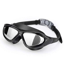 Deals, Discounts & Offers on  - Prime Deals Premium Big Frame Competition Swim Goggles with Free Protective Case Pro Clear Lens & Wide-Vision Swimming Goggles with UV and Anti Fog Protection