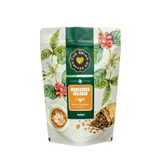 Deals, Discounts & Offers on  - The Grind Coffee Co. | Monsooned Malabar | 250 g| Premium 100% Arabica Pure Indian Roasted Ground Coffee Sourced Directly From Coorg | Medium Dark Roast | Whole Bean