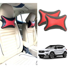 Deals and Offers on - Oshotto (NR-02 Car Neck Rest Cushion Pillow Compatible with Volvo XC40/V40 (Set of 2 Pcs) - Red, Black Deals, Discounts & Offers on - Oshotto (NR-02 Car Neck Rest Cushion Pillow Compatible with Volvo XC40/V40 (Set of 2 Pcs) - Red, Black