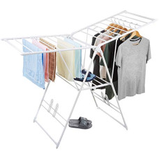 Deals and Offers on - amazon basics Stainless Steel Clothes Drying Stand, Max weight capacity: 3.5 Kg (Foldable, White) Deals, Discounts & Offers on - amazon basics Stainless Steel Clothes Drying Stand, Max weight capacity: 3.5 Kg (Foldable, White)