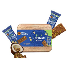Deals and Offers on - GO DESi - DESi Meetha Pista Coconut Barfi | 300 grams | Indian Sweets Gift Pack | 25 Individually Wrapped Barfis | Dry Fruits Sweet | Pistachio nuts bar | Sweets Indian Mithai Deals, Discounts & Offers on - GO DESi - DESi Meetha Pista Coconut Barfi | 300 grams | Indian Sweets Gift Pack | 25 Individually Wrapped Barfis | Dry Fruits Sweet | Pistachio nuts bar | Sweets Indian Mithai