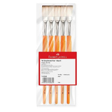 Deals and Offers on - Faber-Castell TRI Grip Synth Hair Flat Size 8 PCK-5 Deals, Discounts & Offers on - Faber-Castell TRI Grip Synth Hair Flat Size 8 PCK-5