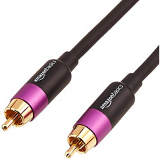 Deals, Discounts & Offers on Electronics - Amazon Basics - PBH-19088 DVD Player Subwoofer Cable (Black, Purple, 8 Feet)