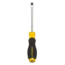 Deals and Offers on - STANLEY STMT60826-8 Cushion Grip Slotted Standard Screwdriver 6.5 mm x 100 mm Black and Yellow Deals, Discounts & Offers on - STANLEY STMT60826-8 Cushion Grip Slotted Standard Screwdriver 6.5 mm x 100 mm Black and Yellow