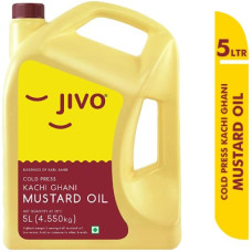Deals, Discounts & Offers on Food and Health - JIVO Cold Pressed Pure Mustard Cooking Oil Mustard Oil Can (5 Ltr) Mustard Oil Can(5 L)