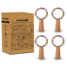 Deals and Offers on - Lexton Multicolor Cork Light | 20 Led | Multicolor | Pack of 4 | Deals, Discounts & Offers on - Lexton Multicolor Cork Light | 20 Led | Multicolor | Pack of 4 |