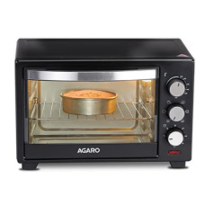 Deals and Offers on - AGARO Marvel Oven Toaster Grill With Motorized Rotisserie&5 Heating Modes (Black,25 Litres),1600 Watts,25 Liter Deals, Discounts & Offers on - AGARO Marvel Oven Toaster Grill With Motorized Rotisserie&5 Heating Modes (Black,25 Litres),1600 Watts,25 Liter