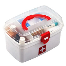 Deals and Offers on - Primelife Plastic Rectangular Medicine Box, Medical Box, First aid Box, Multi Purpose Box, Multi Utility Storage with Handle (White) Deals, Discounts & Offers on - Primelife Plastic Rectangular Medicine Box, Medical Box, First aid Box, Multi Purpose Box, Multi Utility Storage with Handle (White)