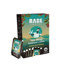 Deals and Offers on - Rage Coffee Silk Blend Classic Sachets | Pack of 30 | Rich & Bold Instant Coffee flavour | Espresso, Cappuccino, Latte | Premium Bold & Smooth (10 Sachets Each Flavour) (Silk Blend Classic) Deals, Discounts & Offers on - Rage Coffee Silk Blend Classic Sachets | Pack of 30 | Rich & Bold Instant Coffee flavour | Espresso, Cappuccino, Latte | Premium Bold & Smooth (10 Sachets Each Flavour) (Silk Blend Classic)