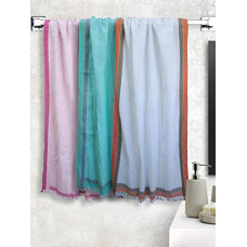 Deals, Discounts & Offers on  - Athom Living Light Weight Cotton Premium Waffle Border Bath Towel 75x150 cm Pack of 3