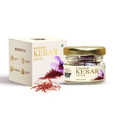 Deals, Discounts & Offers on  - House Of Farms (HOF) Authentic Kashmiri Lacha Kesar (Saffron) - 1 Gram, For Biryani, Pulao & Sweet Dish Like Kheer & Phirni, Good Health, Tilak, Beauty & Skin, A Grade Quality