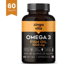 Deals and Offers on - Zingavita Omega 3 Fish Oil Capsule Mercury Free Formula Deals, Discounts & Offers on - Zingavita Omega 3 Fish Oil Capsule Mercury Free Formula