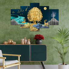 Deals and Offers on - Perpetual Paintings for Wall Decoration - Set Of Five, 3d Scenery Vastu Painting for Living Room Large Size with Frames for Home Decoration, Hotel, Office (75 CM X 43 CM) D6M Deals, Discounts & Offers on - Perpetual Paintings for Wall Decoration - Set Of Five, 3d Scenery Vastu Painting for Living Room Large Size with Frames for Home Decoration, Hotel, Office (75 CM X 43 CM) D6M