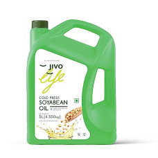 Deals, Discounts & Offers on Lubricants & Oils - JIVO Cold Press Soyabean Oil 5 Ltr (Pack of 1)