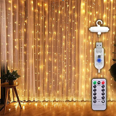 Deals, Discounts & Offers on  - Party Propz New Year Lights for Decoration - 300 LED Curtain Lights for Decoration with Remote Control | Fairy Lights for Room Decoration | Window Curtain Lights | New Year Lights