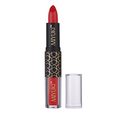 Deals and Offers on Beauty Care - Miyuki 2in 1 Long Lasting Transfer Proof Matte Gloss Liquid and Lipstick- Indian Red Deals, Discounts & Offers on Beauty Care - Miyuki 2in 1 Long Lasting Transfer Proof Matte Gloss Liquid and Lipstick- Indian Red