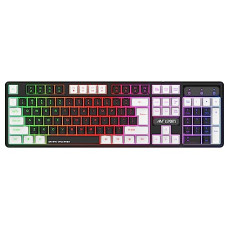 Deals and Offers on - Ant Esports MK1450 Pro Backlit Membrane Wired Gaming Keyboard with Mixed Colour Lighting, White & Black Keycaps, Double Injection Key Caps - Black Deals, Discounts & Offers on - Ant Esports MK1450 Pro Backlit Membrane Wired Gaming Keyboard with Mixed Colour Lighting, White & Black Keycaps, Double Injection Key Caps - Black