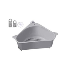 Deals and Offers on - Suzec Plastic Triangle Shape Sink Storage Rack Drain Shelf Suction Cup Sink Soap Holder Kitchen Sucker Storage Drain Rack Corner Organizer, Multifunctional Kitchen Drainer Storage Rack (Multicolor) Deals, Discounts & Offers on - Suzec Plastic Triangle Shape Sink Storage Rack Drain Shelf Suction Cup Sink Soap Holder Kitchen Sucker Storage Drain Rack Corner Organizer, Multifunctional Kitchen Drainer Storage Rack (Multicolor)